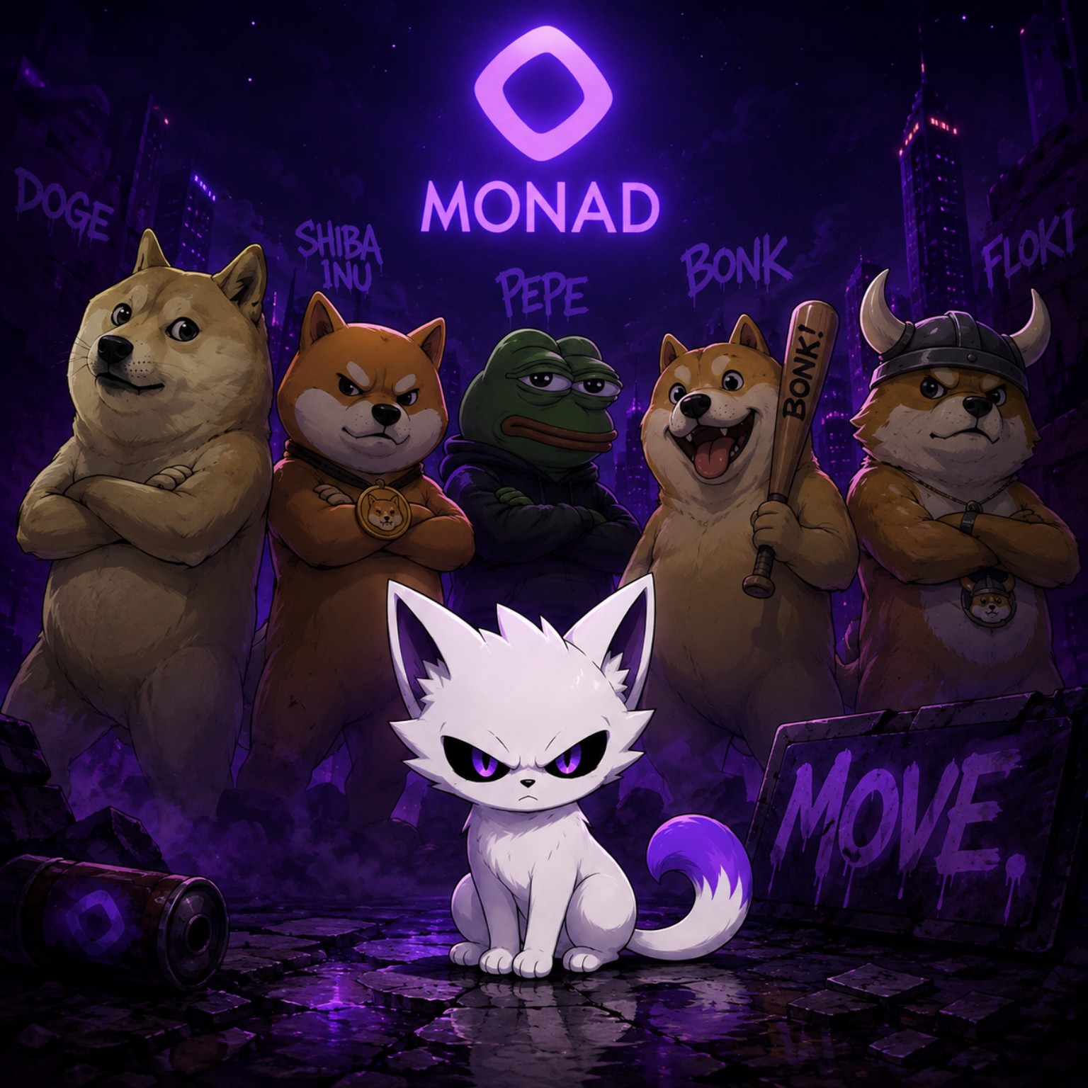 NADMON with the Monad meme crew